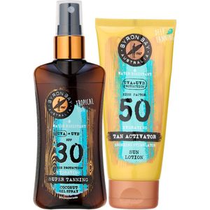 Byron Bay - Super Tanning Oil - SPF 30 - 100 ml - Tan Activator Sun Lotion - SPF 50 - 100 ml