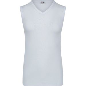 Beeren Heren mouwloos Shirt - V-hals - Wit - maat XL