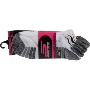 Skechers 3pk Womens Perf White Color Pop, Vrouwen, Wit, Sokken, maat: 36-40