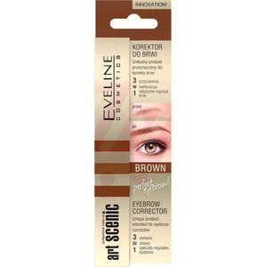 Eveline Art Scenic Eyebrow Corrector - 3in1 - Brown - 10ml