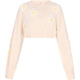 MYMO - Back To School - Gebreide Trui - Geel - Ronde Hals - Lange Mouw