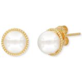 Angel Caller - Ear Stud - 925 Zilver - Geelgoud - 10 mm