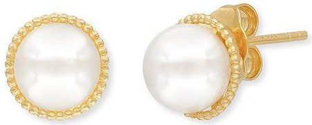 Angel Caller - Ear Stud - 925 Zilver - Geelgoud - 10 mm