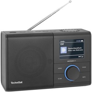 Draagbare DAB+ Radio met Bluetooth en Kleurendisplay - Compacte FM Radio met Batterij- en Netvoeding