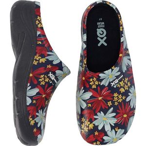 Gardenwear - Dames tuinklompen - Bloemen - Blauw - Maat - 41
