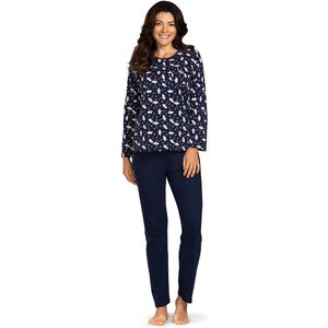 Comtessa - Dames pyjama - 100% katoen - Navy - Maat 42
