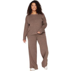 Trendyol Powder Piggy Ronde Hals Gebreide Trui Trui Broek Pak Tbbaw23Cp00044