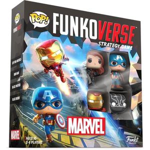 Pop! Funkoverse: Marvel 100 - 4-Pack - Strategy Game - Funko Games -