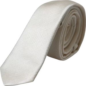 Slim Necktie Elegant Design - White Ties
