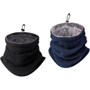 Wintergezichtsmasker - Winternekwarmer - Winddicht gezichtsmasker - Nekwarmer - Zacht en warm - 2-pack - Geschikt voor buitensporten, skiën, fietsen, wandelen