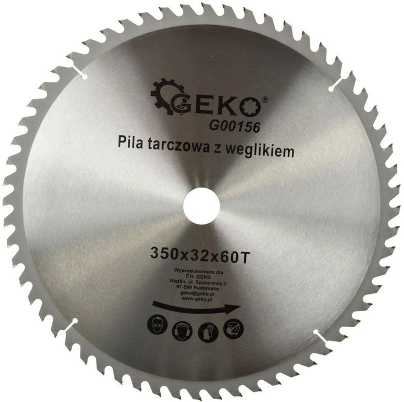 GEKO - TCT Cirkelzaagblad - Hout - Tungsten Carbide - Precisie