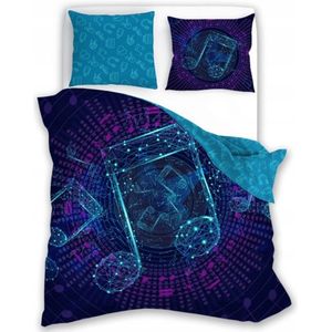 Muziek Kinderbeddengoed 140x200cm - Lichtgevend in het Donker