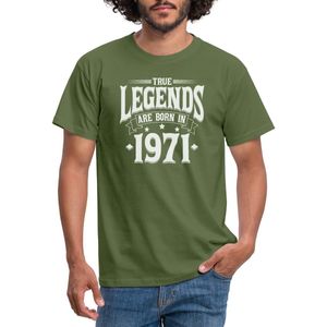 Legenden Worden Geboren In 1971 50ste Verjaardag Mannen T-shirt