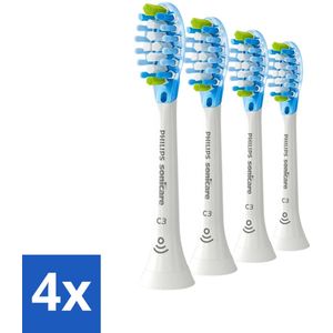 4 x Philips Sonicare - Opzetborstels - C3 Premium Plaque Defense - Grondige Reiniging - 4 opzetborstels - HX9044/17 - Philips Sonicare - Tandenborstel Opzetborstels - Tandplak Verwijderen - Elektrische Tandenborstel - Tanden Poetsen