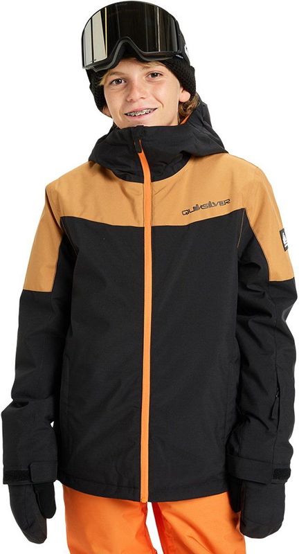 Quiksilver - Titano - Jas - Zwart - Technische Sneeuwjas voor Jongens 8-16