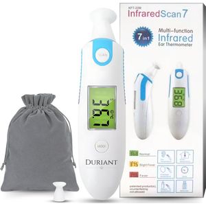 Duriant Thermometer - Oorthermometer Baby's, Kinderen en Volwassenen - Koortsthermometer - Infrarood Thermometer - NL Handleiding - Inclusief 2 batterijen