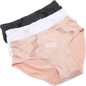 2 stuks Elegante dames slips met kant decoratie - maat XXXL - kleur WIT