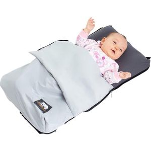 Air Traveller - reisbed baby met matras - babyreisbed (vliegtuig) - 2-in-1 - stoel en bed - met draagtas en matras - 75 x 45 x 6 cm