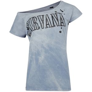 Nirvana - In Utero Collage - T-shirt - Lichtblauw