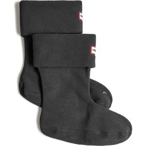 Hunter recycled fleece short boot sock BLACK Unisex Regenlaarzen - Maat M