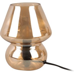Tafellamp - Glas - Vintage - Amberbruin