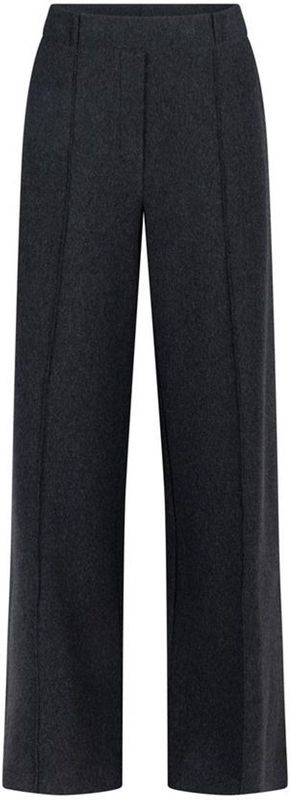 Jansen Amsterdam - Aleid - Wide Leg Pantalon - Antraciet