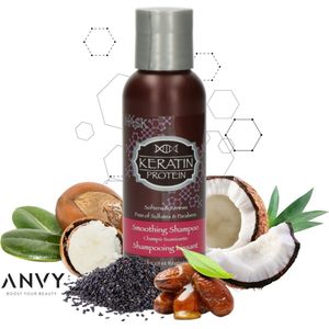 Hask - Keratin Protein Smoothing Shampoo - Travelsize - Proteïneboost - Geen Sulfaten