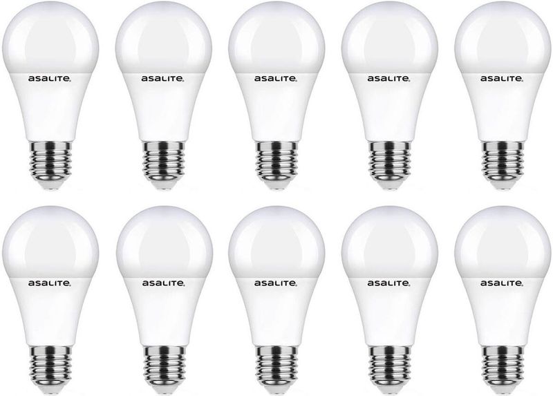 Asalite LED Lamp A65 E27 Fitting - 18W = 125W - 2000 Lumen - 3000K Warm Wit Licht - Niet Dimbaar - 220-240V - Energiezuinig- 10 stuks