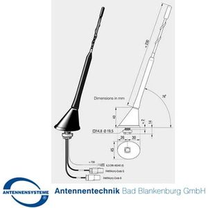 Actieve 16V Dakantenne FM/DAB+