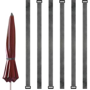 Verstelbare Parasolriemen voor Buiten - Set van 6 Stuks (Grijs) Washing Machine