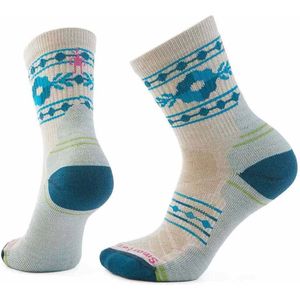 Smartwool - Hike Light Cushion Retro Floral Crew - Sokken - Wit - EU 42-45