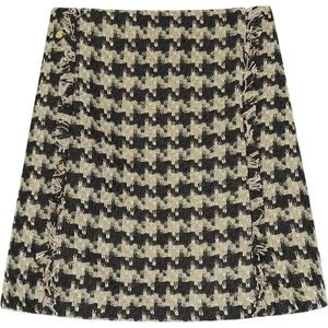 Pied-de-poule rokje - Holiday essentials Zwart & Beige