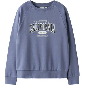 NAME IT - NKFVENUS - Sweatshirt - Marine - Zwart - Wit