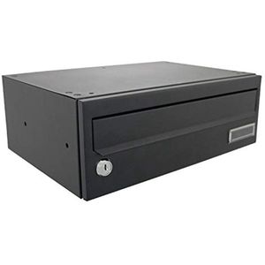 Horizontale Postbus 358 x 125 x 250 mm Zwart