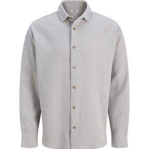 JACK&JONES - JREBIKE MELANGE SHIRT LS SN - Grijs - Overhemden