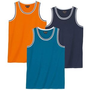 ATLAS FOR MEN - Set van 3 strandtanktops - Heren - Verkrijgbaar in grote maten - L