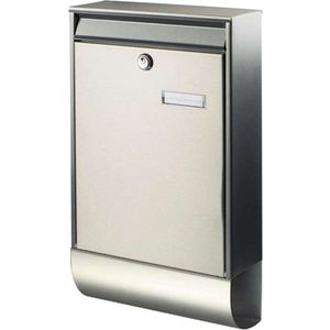BURG-WÄCHTER Brievenbus Berlin-Set 37770 Ni roestvrij staal zilverkleurig