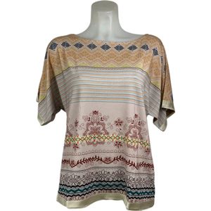 Soggo - Travelkleding voor dames - Multiprint blouse - Ademend - Kreukvrij - Duurzame Jurk - in 2 maten - Maat S/M