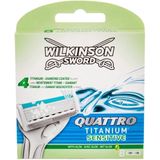 Wilkinson Sword Quattro Titanium Sensitive Scheermesjes 8 stuks