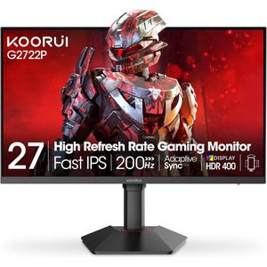 Koorui G2722P - QHD IPS Gaming Monitor - 27 Inch - 200 Hz - 1 ms