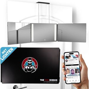 Verstelbare 360 Graden Zelfknip Spiegel met LED Verlichting - Perfect voor Thuis Haar Knippen