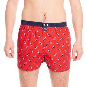 McAlson Heren Boxershort Rode Race Auto Rood L