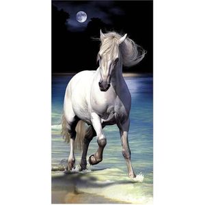 The Beachtowel Night Horse Strandlaken - 75x150 cm