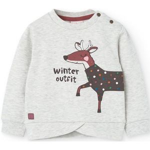 Boboli - Fleece Sweatshirt - Wit - 24 Maanden - Meisjes