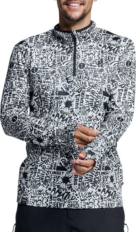 Poederbaas Skipully Heren - Cabin Life - Wit - Maat S