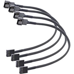 PWM Ventilator Verlengkabel 4Pin - 42cm Man-Vrouw Connector voor PC en CPU Koeling