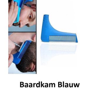 Veelzijdige Baard Styling Tool -Baard Styler -Baard Shaper -Beard Comb -Beard Bro - Baardkam- Baardtrimmer -Scheerkam -Baardverzorging - Blauw - Underdog Tech