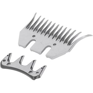 Sheep Scissors Replacement Blades, Professional Curved 9 Tooth Clipper Comb Knife, Cutting Trimmer Accessory Set for Sheep Alpacas Goats