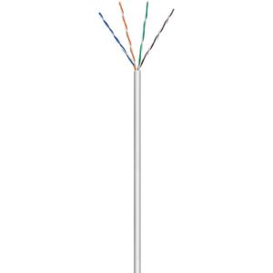 UTP CAT5e Gigabit Netwerkkabel - CCA - 24AWG - Stug - 100 meter - Grijs