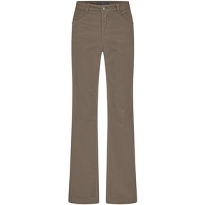 Red Button Broek Claudette Shiny Cord Srb4581 Warm Taupe Dames Maat - W34 X L32